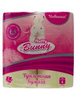 Туалетная бумага Fluffy Bunny Eco 2сл. 4 рул. желтая 1/12