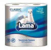 Туалетная бумага Snow Lama Classic 2сл. 4 рул. белая 1/12